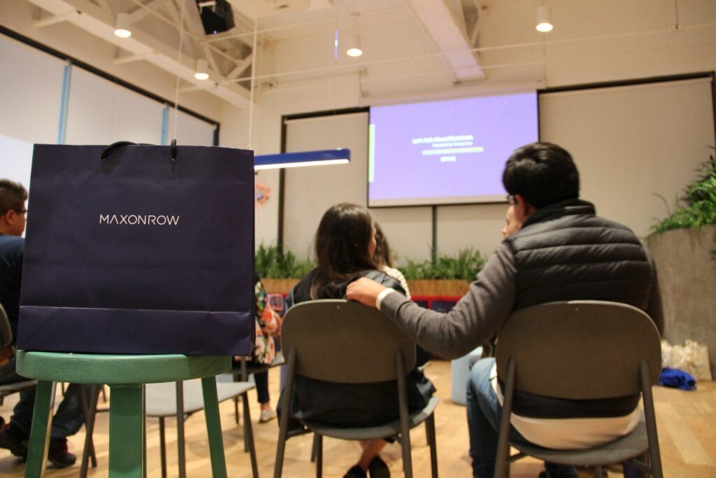 Maxonrow's event - Global Meetups with merchandising