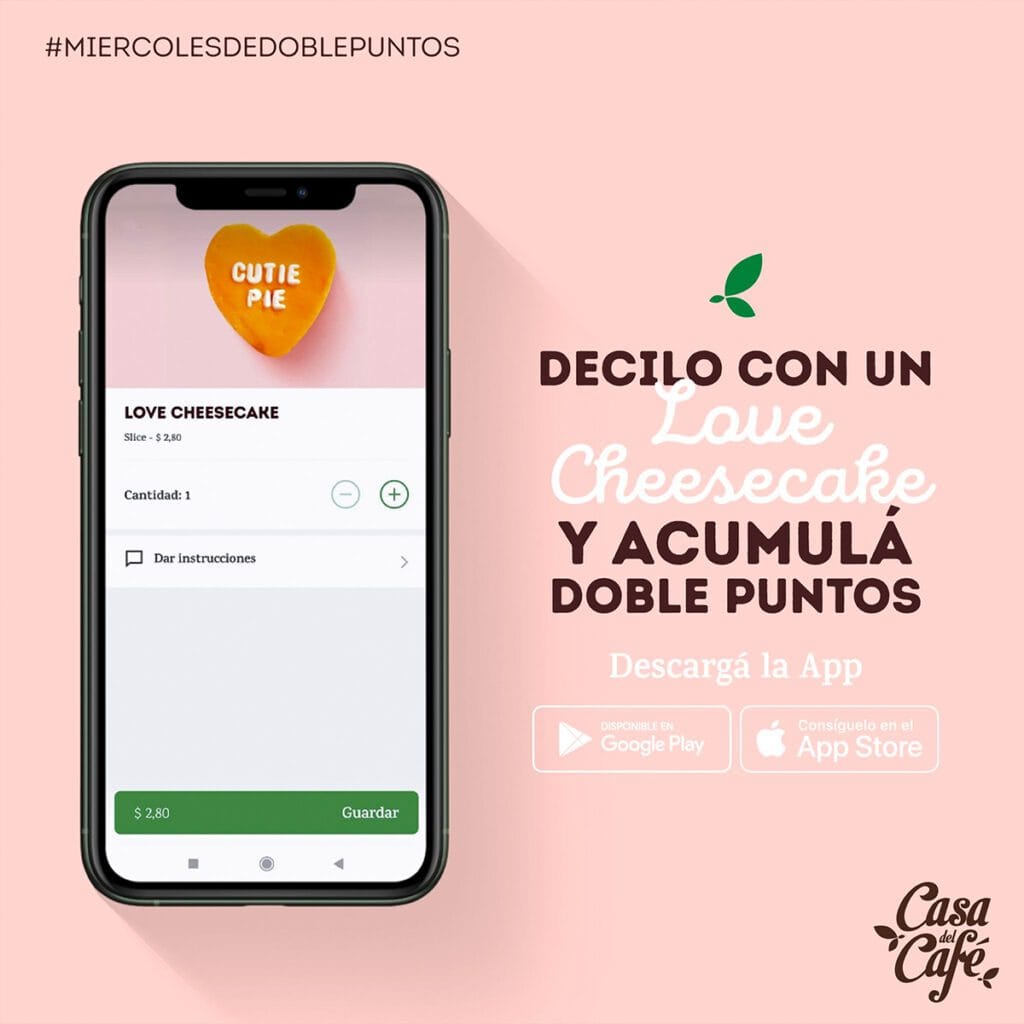 Social Media Post - Casa del Café - App Screen 2