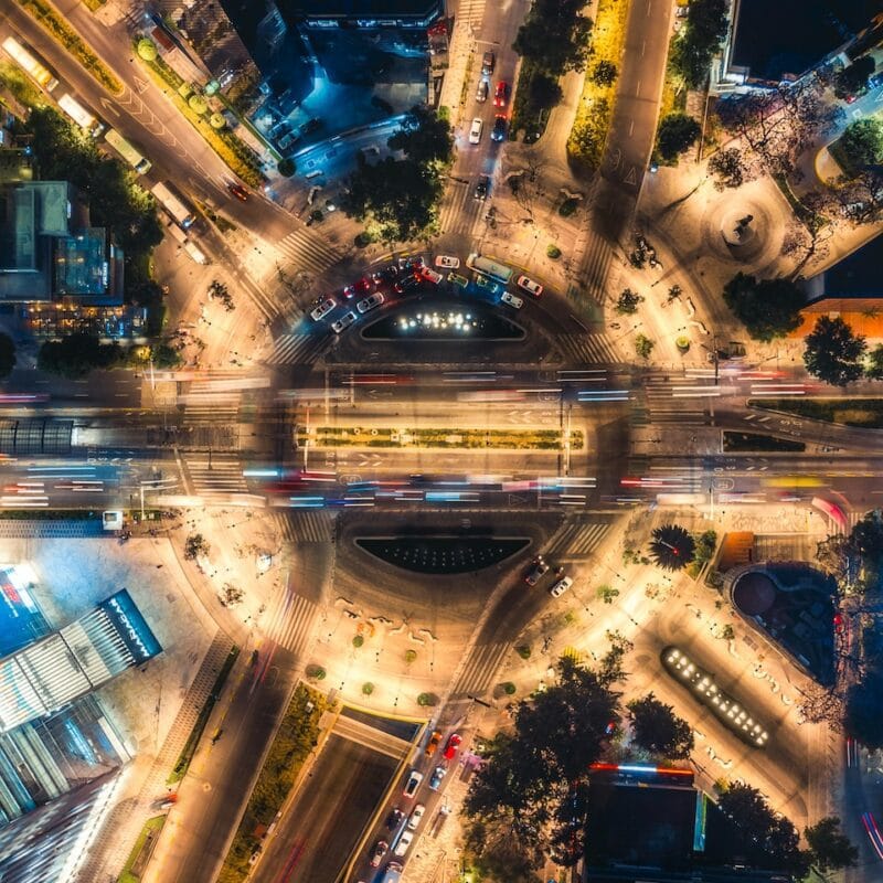 time lapse photography of city during night time