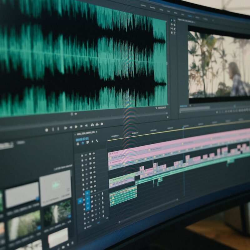 black flat screen tv turned on displaying game